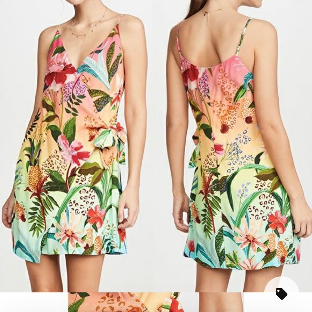 NWT Farm Rio Amazonian Ombré Mini Wrap dress. Size M